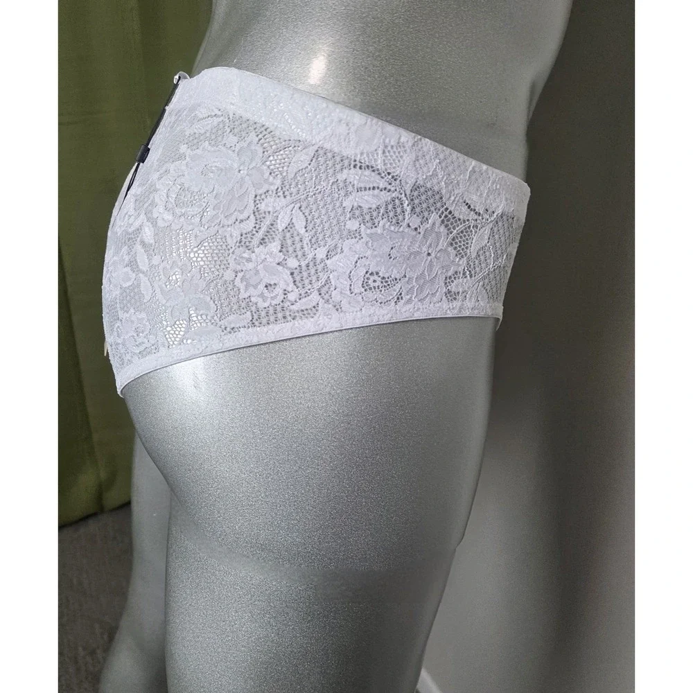 Cosabella Never Say Never Lace Brief White Underwear Soft Stretch Comfort M